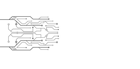 Vectors Abstract futuristic circuit board Illustration, Circuit board with various technology elements. High-tech technology texture circuit board texture