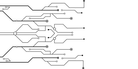 Vectors Abstract futuristic circuit board Illustration, Circuit board with various technology elements. High-tech technology texture circuit board texture