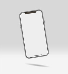 The layout of a realistic smartphone, a template for the design. 3d vector image
