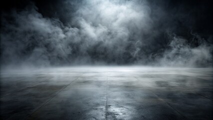 texture dark concrete floor with mist or fog - obrazy, fototapety, plakaty