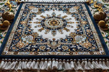 Fototapeta premium beautiful prayer mat islam design professional photography