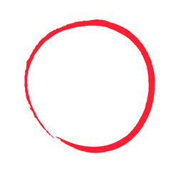 Grunge circle brush vector