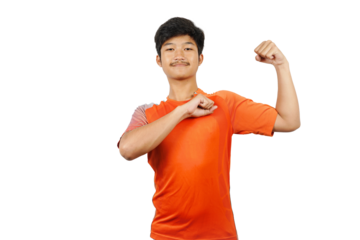 PNG Image of a young boy wearing sport wear