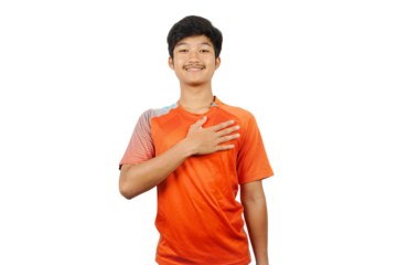 PNG Image of a young boy wearing sport wear