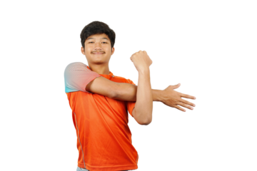 PNG Image of a young boy wearing sport wear