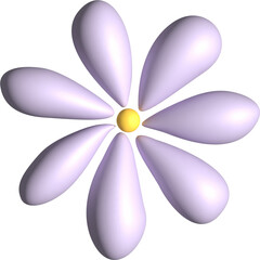 flower line art drawing with abstract shape