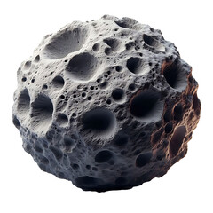 asteroid isolated on transparent background cutout, ai generated