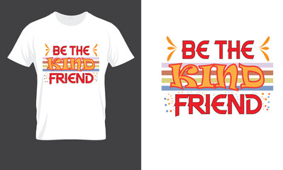 colorful handwritten yellow vector lettering with flower ribbon on white background. Calligraphic inscription. Hand drawn lettering print. friend Apparel, t-shirt, bag, sticker, poster, card design