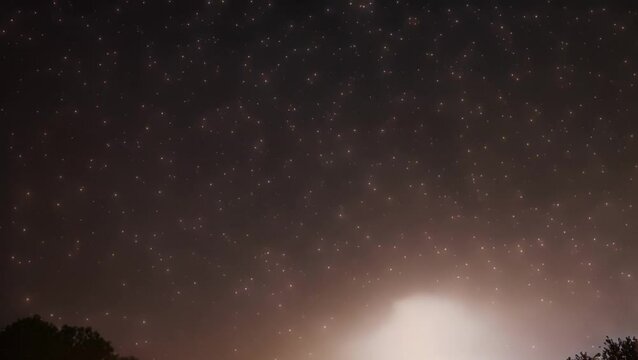 star in the sky at dark night