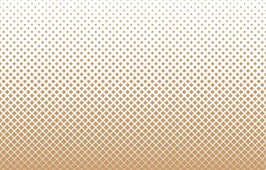 gold squares in halftone pattern seamless geometric background. - obrazy, fototapety, plakaty