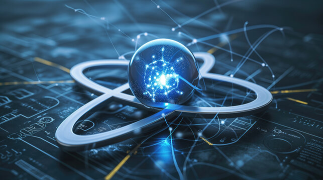 quantum physics abstract concept

