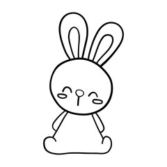Easter doodles clipart, black doodles, coloring book cartoons, coloring pages for kids.