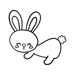 Easter doodles clipart, black doodles, coloring book cartoons, coloring pages for kids.