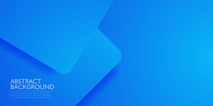 Simple abstract curve rectangle blue background with shadow overlap shapes. Colorful blue design with simple pattern. Simple and modern concept. Eps10 vector