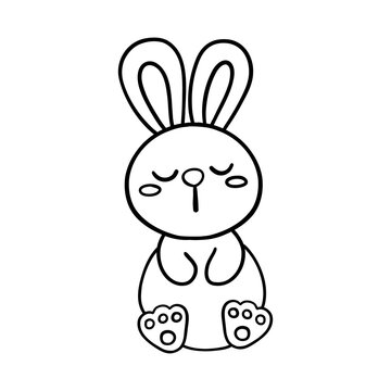 Easter doodles clipart, black doodles, coloring book cartoons, coloring pages for kids.