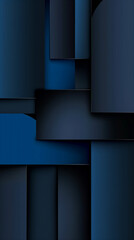 Abstract square geometric black and blue background
