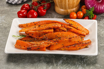 Baked batat with with spices