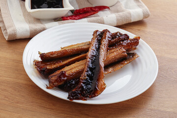 Roasted eel in unagi sause