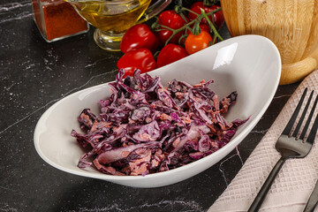 Coleslaw salad with cabbage and carrot