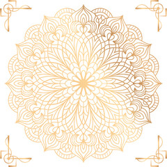 Luxury mandala background design with golden arabesque pattern Arabic Islamic east style.
Decorative mandala design for print, poster, cover, brochure, flyer, and banner. PNG