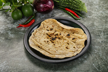 Indian traditional tandori bread - Roti