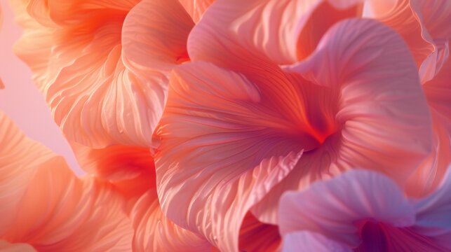 In extreme macro, hyacinth's wavy allure brings forth calming rhythms and fluid movements.