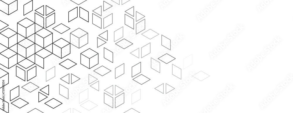 Poster abstract minimalistic lines pattern with geometric shapes. dynamic composition of simple figures.