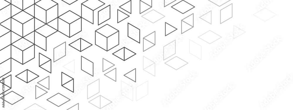 Poster abstract minimalistic lines pattern with geometric shapes. dynamic composition of simple figures.