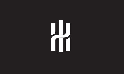 IH, HI, I , H , Abstract Letters Logo Monogram