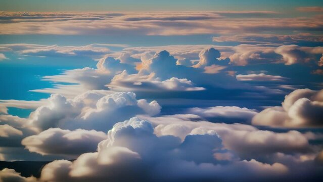 Mesmerizing time lapse captures the ever-changing dance of clouds against a backdrop of vivid blue skies.
