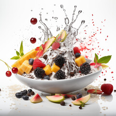 Wild Rice with Coconut Milk and Exotic Fruits