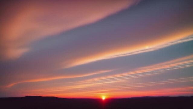 Step into a world of wonder as the sunrise unfolds in a mesmerizing time lapse. Behold the stunning canvas of the sky, ablaze with a spectrum of colors.
