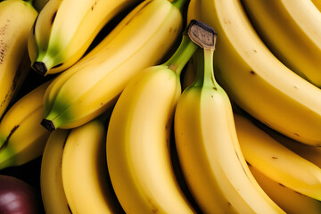 Close Up of a Bunch of Bananas