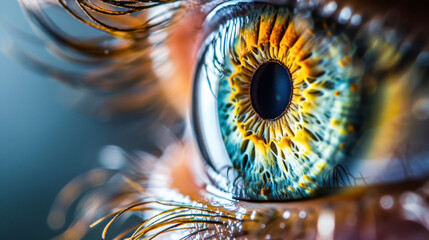 Extreme closeup image of an eye