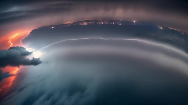 Electric chaos brews as dark clouds dance with thunderous fury, illuminating the night sky in a dazzling display of lightning. Time lapses capture nature's tempestuous ballet.
