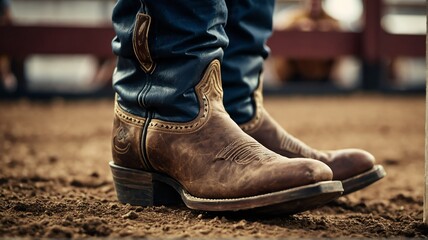 American rodeo cowboy boots from Generative AI