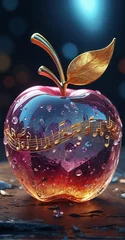 Foto op Plexiglas Music apple in the water © MWorld Studios