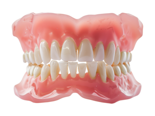 Dentures Isolated on Transparent Background
