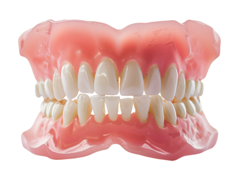 Dentures Isolated on Transparent Background
