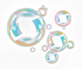 Bubbles Isolated on Transparent Background
