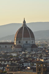 Fototapeta premium Dettaglio di Firenze al tramonto