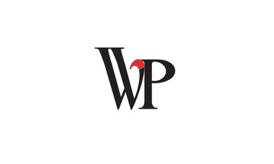  WP, PW , P , W, Abstract Letters Logo