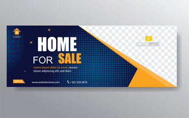 Home banner template. Web Design Elements - Header Design. Abstract geometric web banner template on grey background. Modern banner.