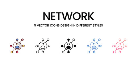 Network Icons set. Suitable for Web Page, Mobile App, UI, UX and GUI design, vector stock illustration