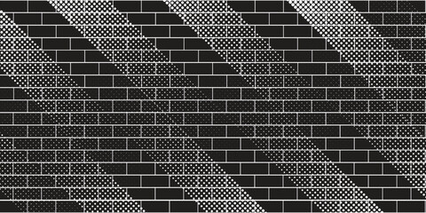 Black brick wall for background