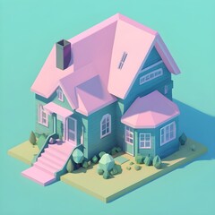 Low Poly Minimal House