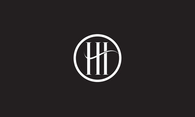 HI, IH , H , I, Abstract Letters Logo