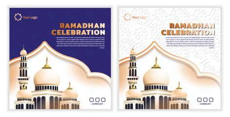 collection modern Ramadan posters, social media post greeting cards - obrazy, fototapety, plakaty