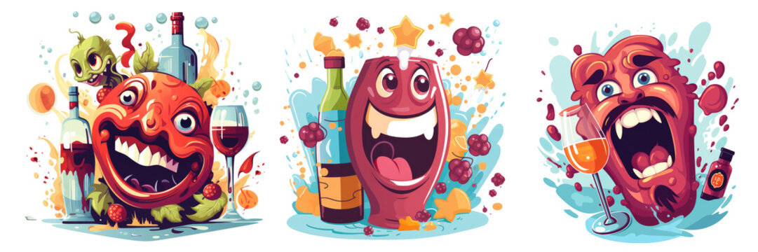 Wine worsh , Isolated Transparent Background Images, PNG