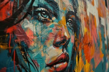 : a graffiti wall with creative and artistic expressions